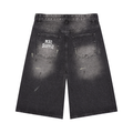 Men’s Vintage Wash Wide Leg Denim Shorts