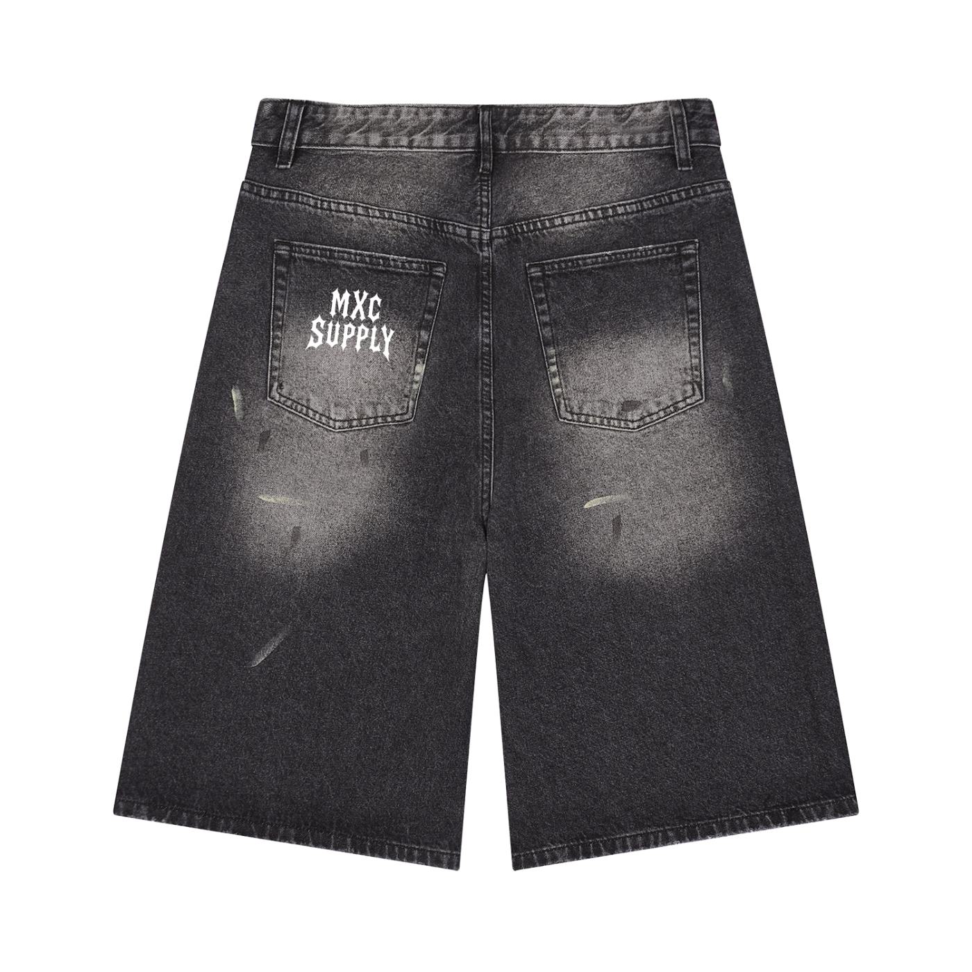 Men’s Vintage Wash Wide Leg Denim Shorts