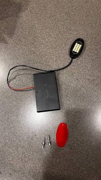 Battery powered rock light