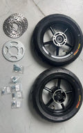 12” Universal Mini E-Moto Supermoto Wheel Set