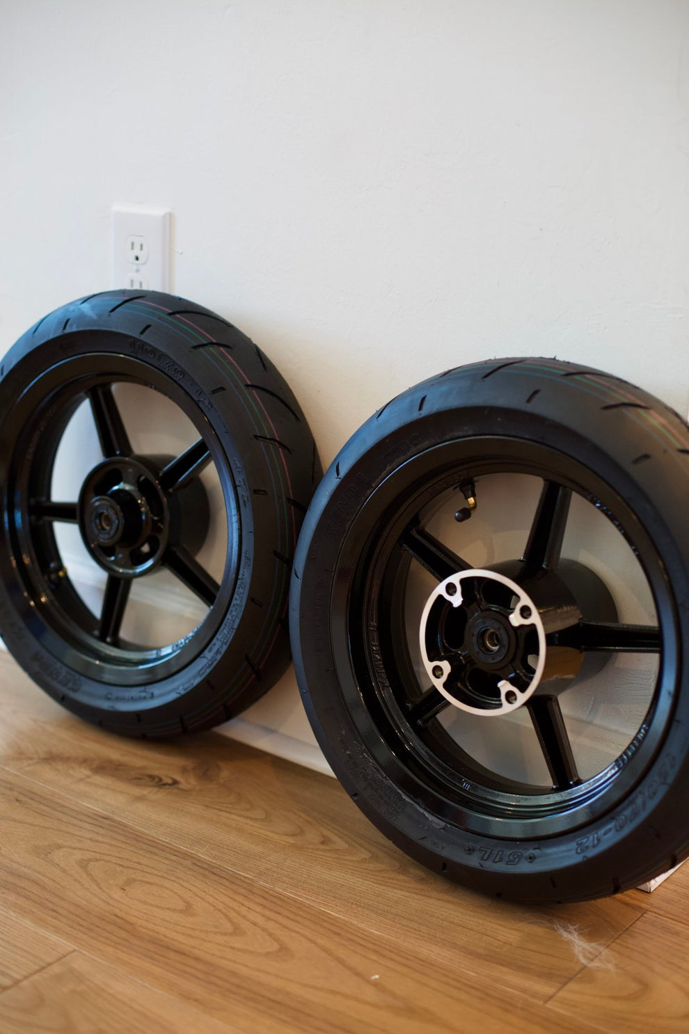 12” Universal Mini E-Moto Supermoto Wheel Set