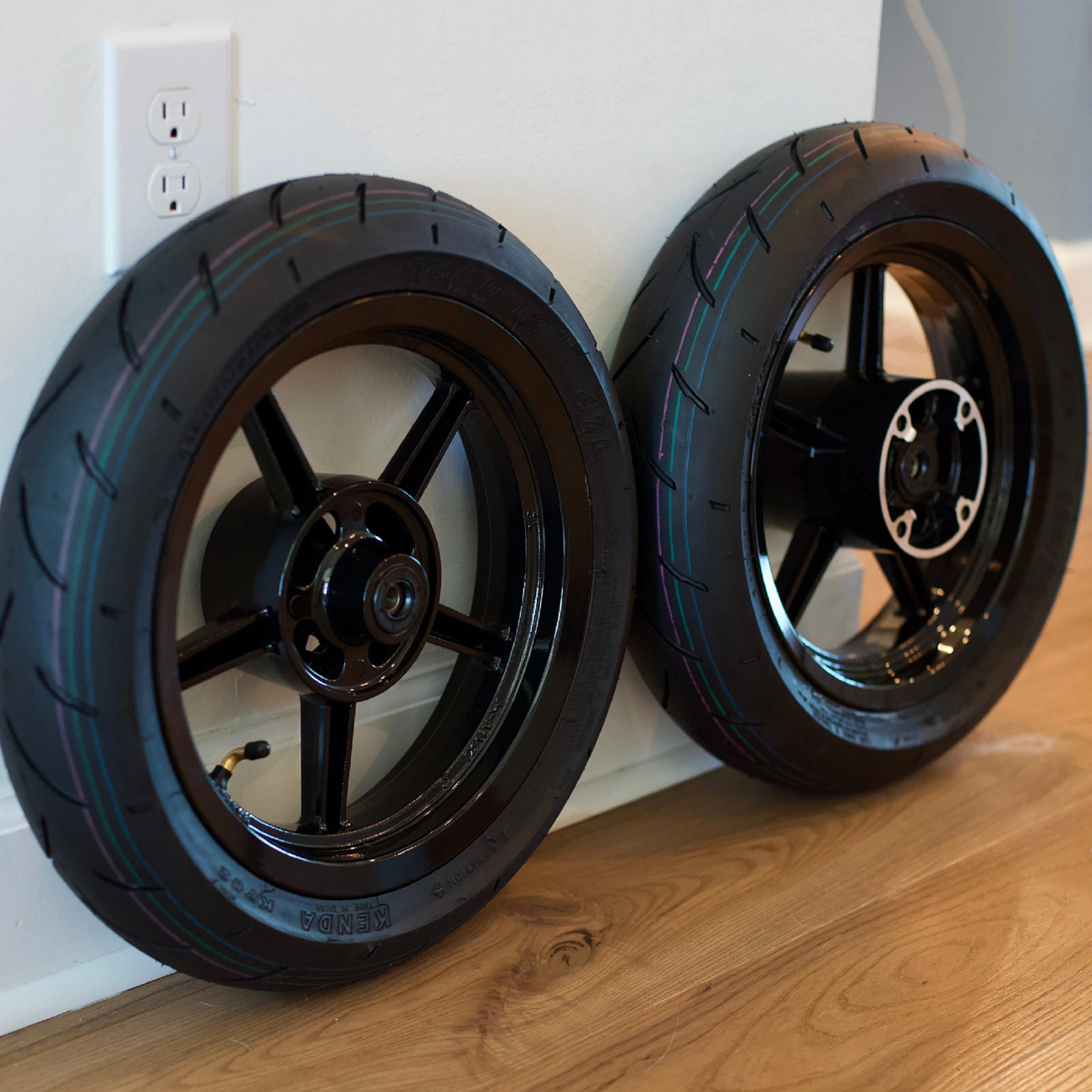 12” Universal Mini E-Moto Supermoto Wheel Set