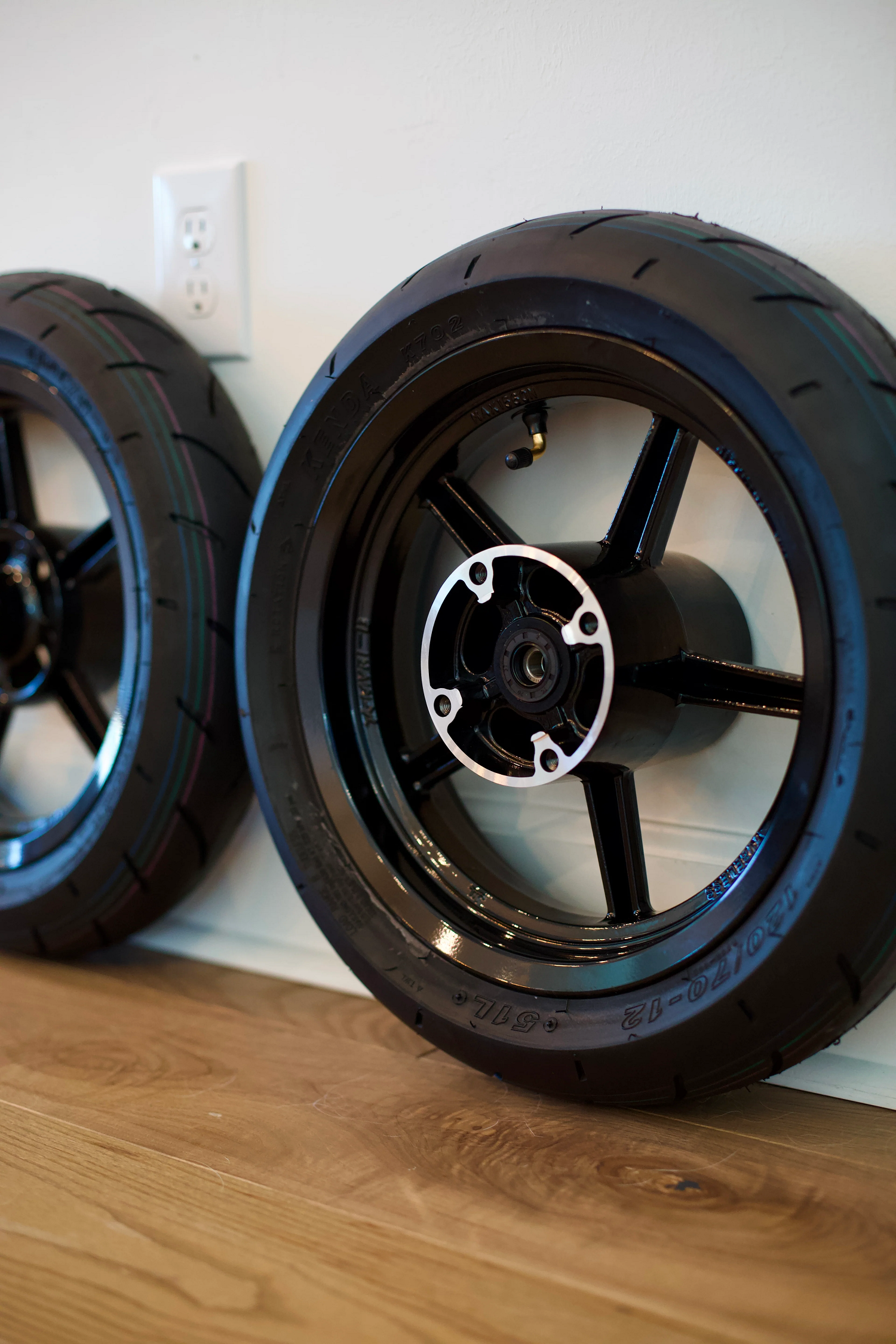 12” Universal Mini E-Moto Supermoto Wheel Set